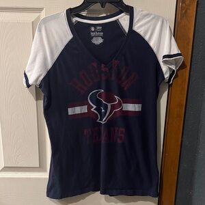 NFL Team Apparel Houston Texans Women's V Neck Shirt